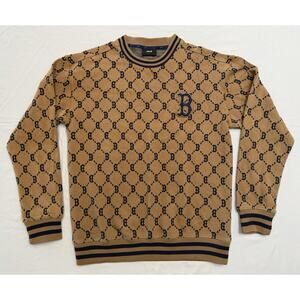 MLB KOREA Exclusive Boston Red Sox Dia Monogram Sweatshirt Sweater Men’s Small